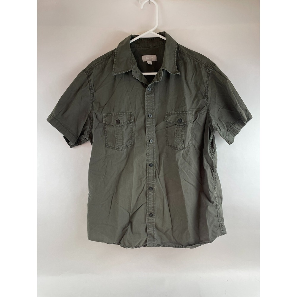 Utility Shirt, Men's Size Large, Green, Duck Hunting, Button Up, Pockets